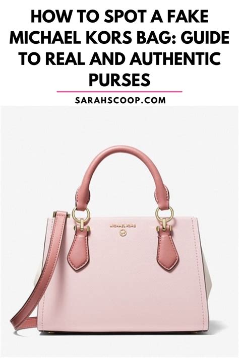 how to spot fake michael kors bags|are michael kors purses genuine.